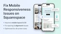 fix mobile responsiveness issues on squarespace website improve mobile layout