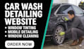 window tinting, window cleaning, car wash detailing website