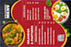 design a modern restaurant menu and food menu