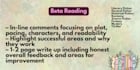 beta read your fiction manuscript