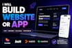 build a website or app with lovable, bolt, replit, supabase