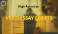 write an aesthetic video essay script with cinematic visual cues