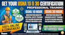 osha 10 30 construction safety training course