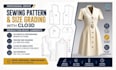 create sewing pattern and size grading for production ready garments with clo3d