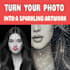 create a custom rhinestone template from your photo