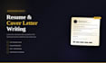write a professional resume and cover letter