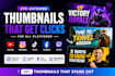 design eye catching thumbnails