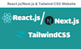 build a modern nextjs website with tailwind CSS