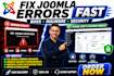 fix joomla bugs errors remove malware resolve website issues professionally