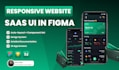 a high converting responsive website or saas UI in figma
