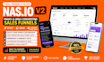 design a high converting nasio v2 funnel and branded page
