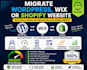 migrate wordpress wix shopify website with seo speed optimization ux