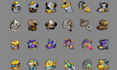 pixel art sprite sheet ,rpg sprite animation pixel map,8 bit 16 bit animation,