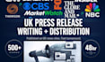 uk press release writing distribution on UK sites