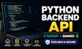 build scalable python backend API using fastapi or django