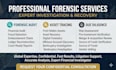 provide professional forensic audit, asset tracing, due diligence