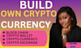 create crypto coin or token with blockchain, smart contract and deployment