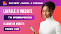 convert lovable ai to wordpress clone lovable ai website copy lovable ai website