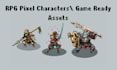 create rpg pixel character sprites and animated game asset sprite sheets