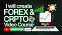 create quality forex and crypto trading video course, tutorials, elearning
