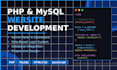 build a PHP mysql website with admin panel
