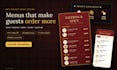 design a restaurant menu, food menu, qr menu and digital menu board