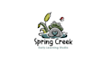 design elegant spring creek sister school logo organic