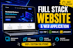 create custom website, dashboard, or web app full stack dev