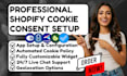 setup shopify cookie consent avada gdpr pandectes consentmo tinycookie consentik