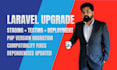 upgrade laravel and PHP and fix compatibility issues