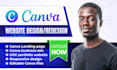 do canva website design canva landing page or canva website ugc portfolio