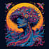 make illustration psychedelic style for poster and tshirt