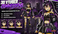 create 3d character, 3d vroid, 3d model rigging for vtuber and streaming