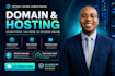 fix domain and dns issues, setup hosting and business email setup