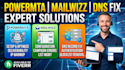 fix pmta, mailwizz, imap,pop3 server, dns, IP rotation