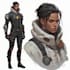 design futuristic sci fi character illustration