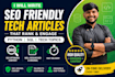 write SEO optimized tech blogs on python, sql and software testing