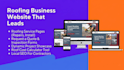design a professional roofing company website that generates leads