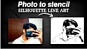 convert your photo into stencil design