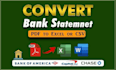 convert bank statement pdf to excel ,csv