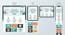design responsive website UI UX layouts