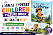 format typeset children picture book for amazon KDP with print ready layout