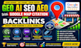 do google map citation with geo seo aeo linkbuilding for website ranking