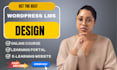 build lms educational website online course website education, elearning website