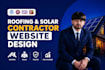design a roofing or solar contractor website with local SEO
