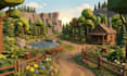 stylized 3d lowpoly environment game level design modular environment isometric
