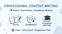 write clear structured notes summaries and academic content