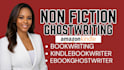 ghostwrite your non fiction book or ebook that engages readers