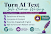 manually rewrite, edit and humanize ai chatgpt content
