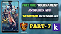 build a tournament app with admin panel for pubg, bgmi, free fire, ludo